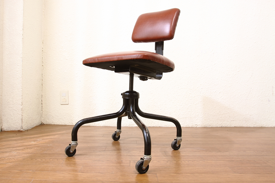 ヴィンテージレザー オフィスチェア｜アンティーク家具・照明の専門店