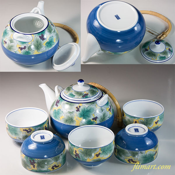 乃りたけノリタケ四季彩尽急須湯呑セット | 和食器通販フリマート