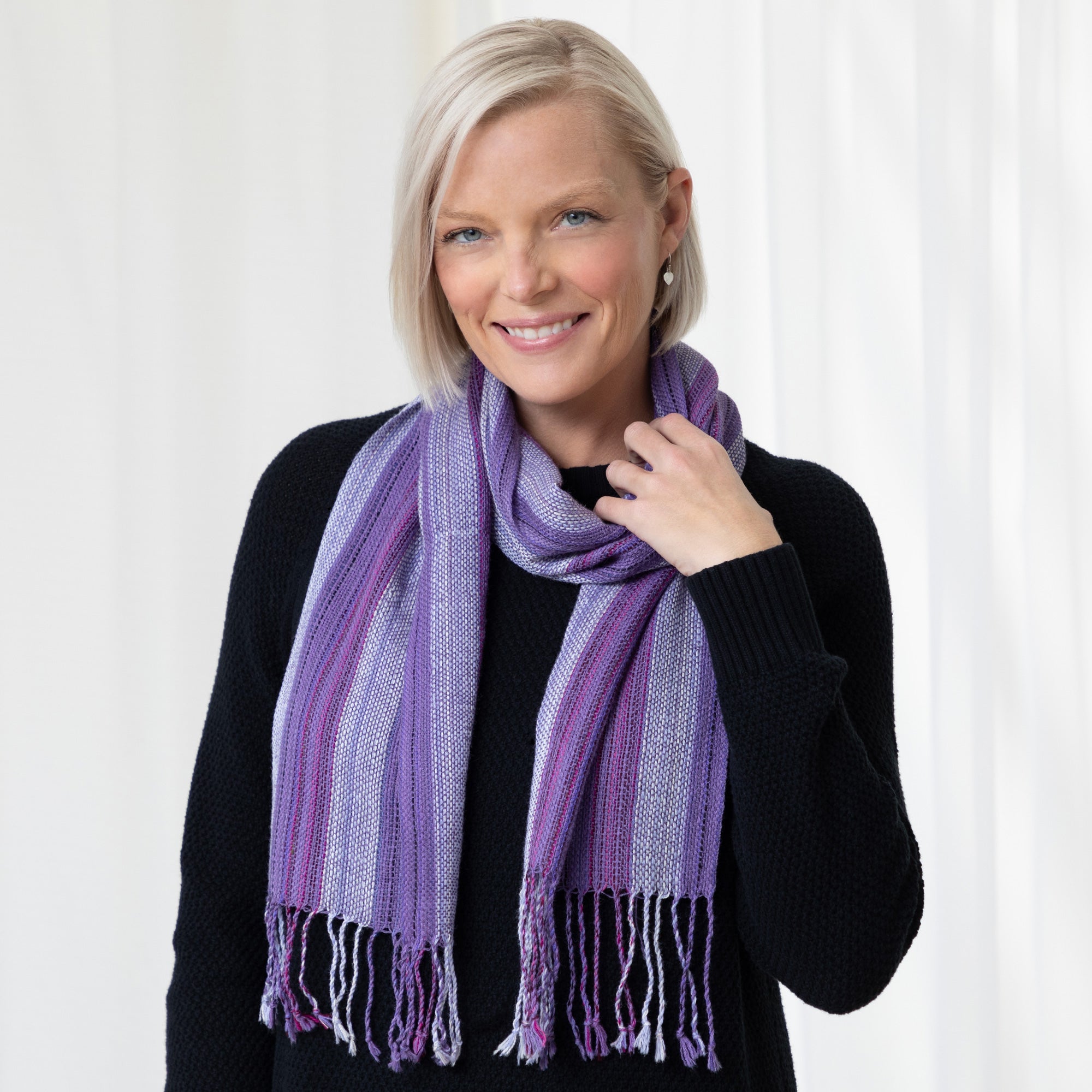 Hand-loomed Alpaca Scarf | Fair Trade, 100% Alpaca Fiber | Free