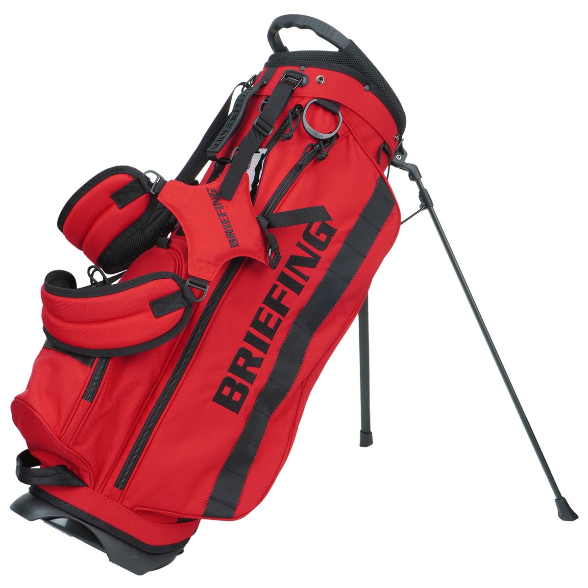 BRIEFING レッド キャディバッグ BRIEFING キャディバッグ ブラック/レッド