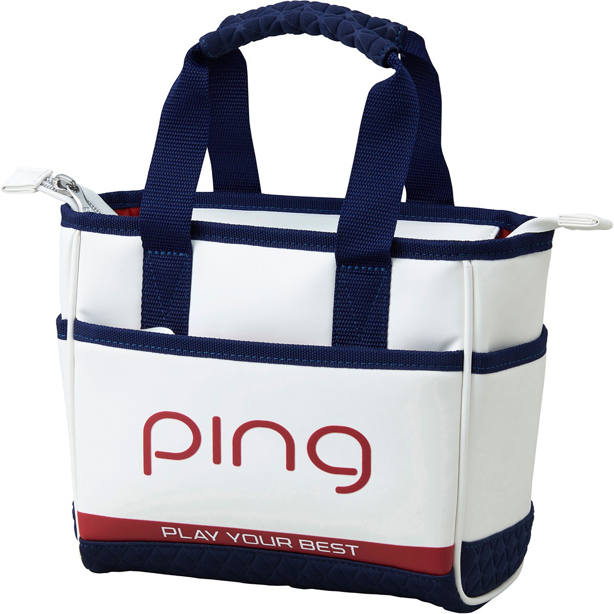 2点セット】 PING ゴルフトートバッグ&カートバッグ ホワイト/ピンク 2