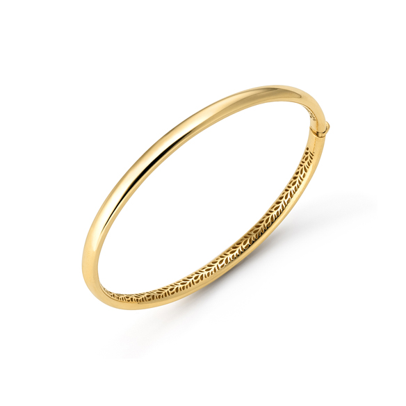 イタリア製〕K18イエローゴールド バングル | 高品質 金・プラチナ
