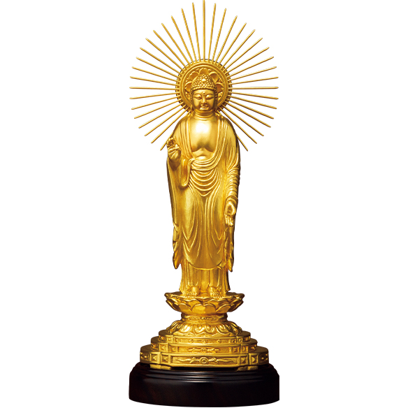 純金仏像 阿弥陀如来像〔東〕| 高品質 金・プラチナ