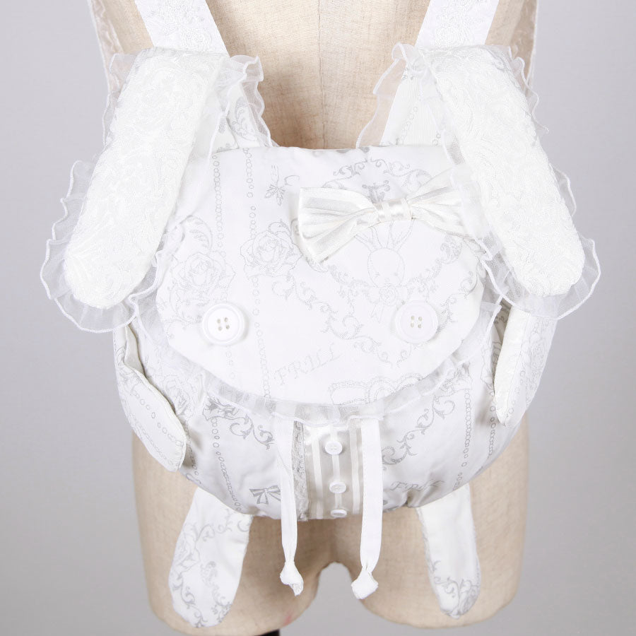 Lovely Bunny Frill Backpack / WH – h.NAOTO WEBSHOP