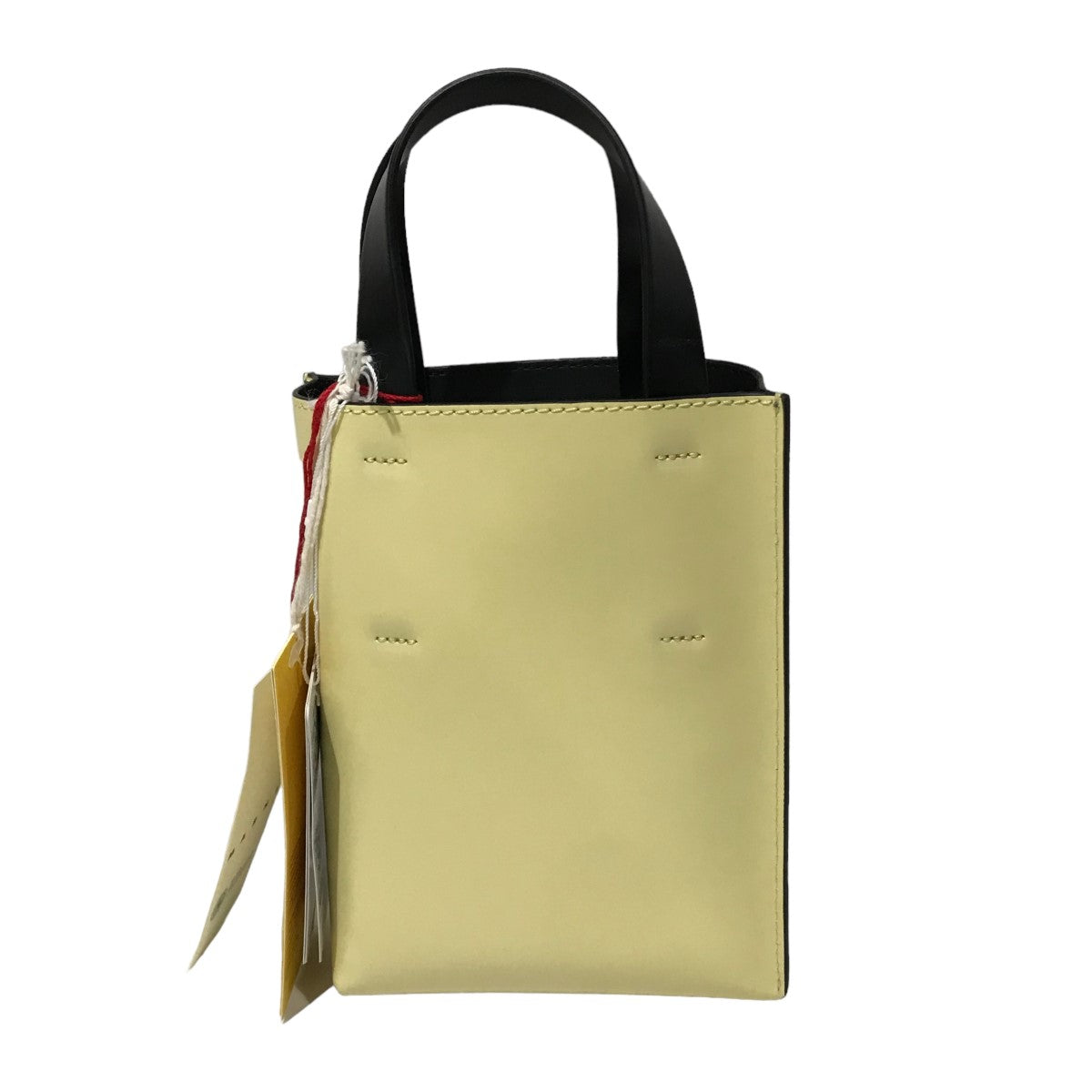 MARNI(マルニ) レザーMUSEOナノバッグ2WAYショルダーバッグ グレー