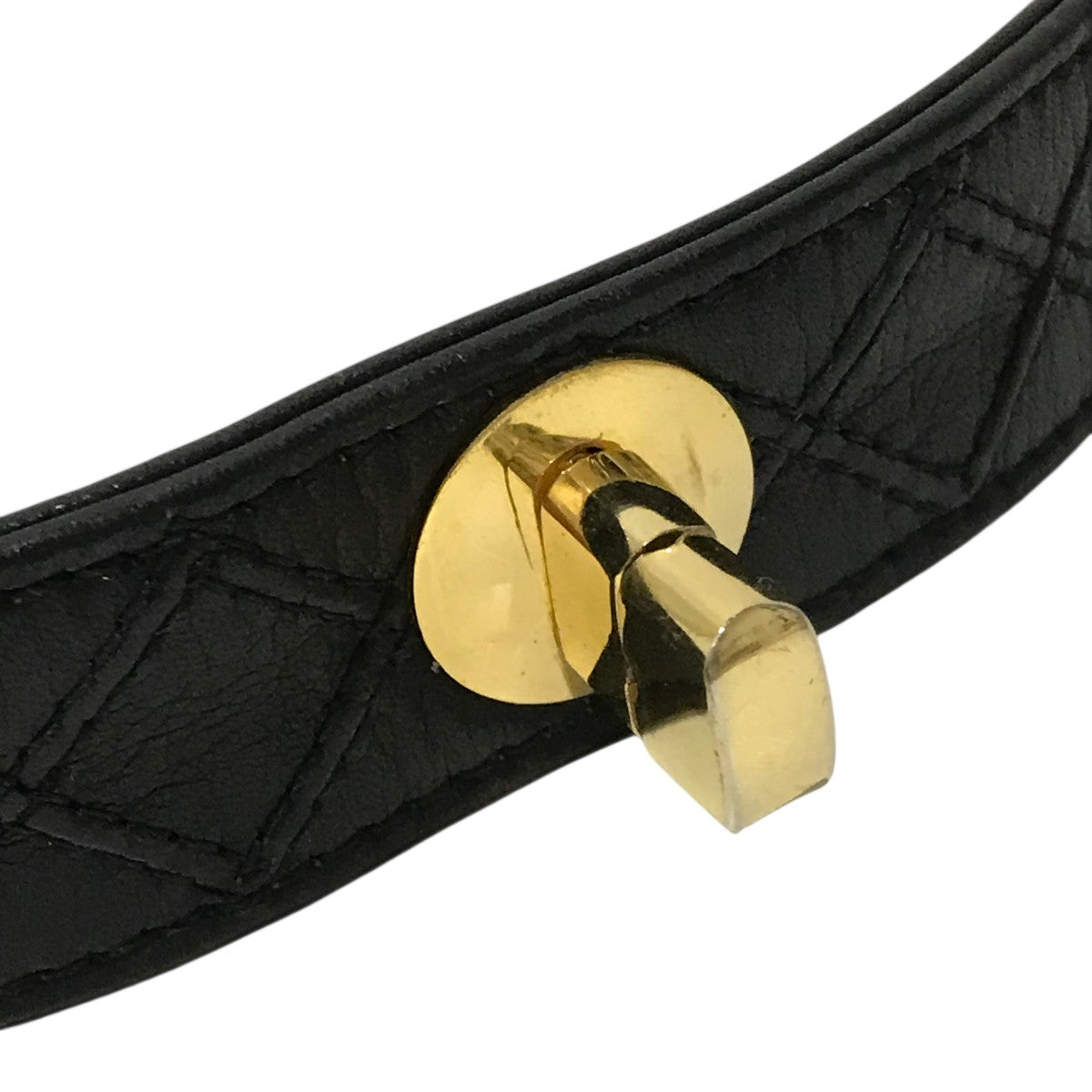 CHANEL(シャネル) ココマークレザーベルト ブラック サイズ 65/26