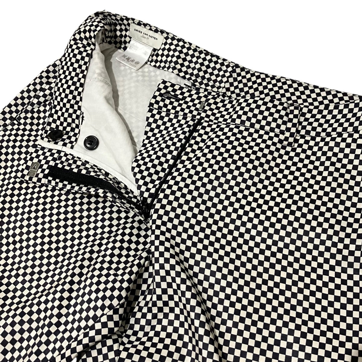 DRIES VAN NOTEN(ドリスヴァンノッテン) ブロックチェックパンツ