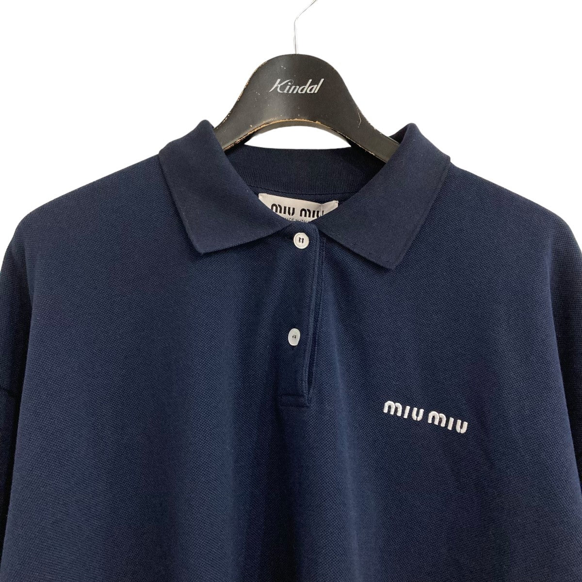 MIU MIU(ミュウミュウ) 24SSコットンピケ ポロシャツMJL019 MJL019