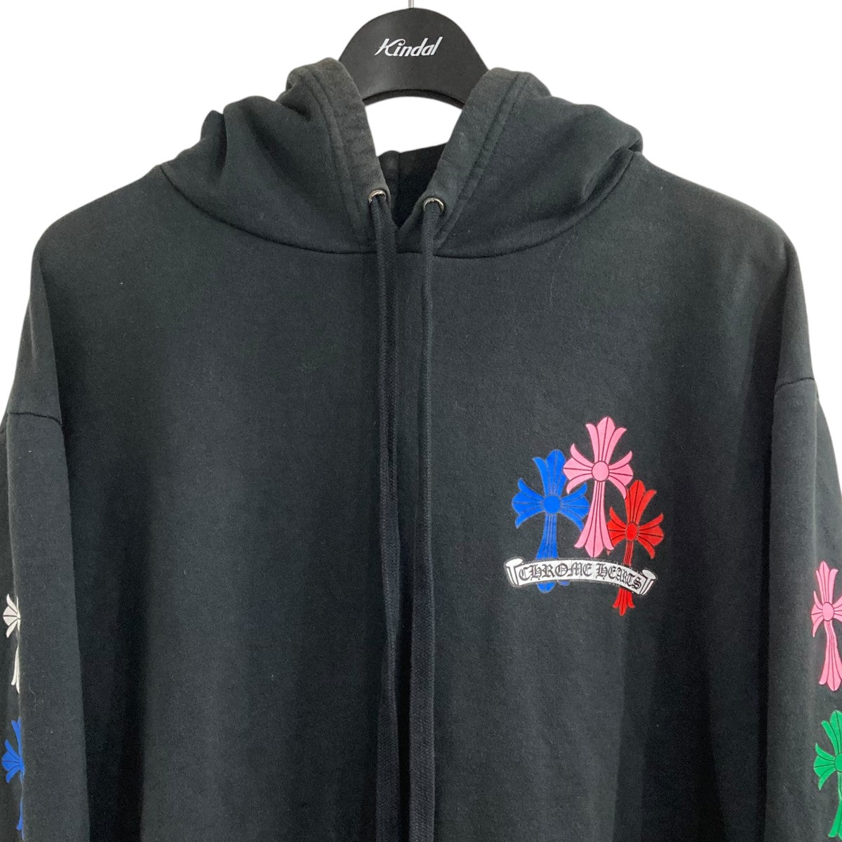 CHROME HEARTS(クロムハーツ) マルチカラープリントパーカー ブラック