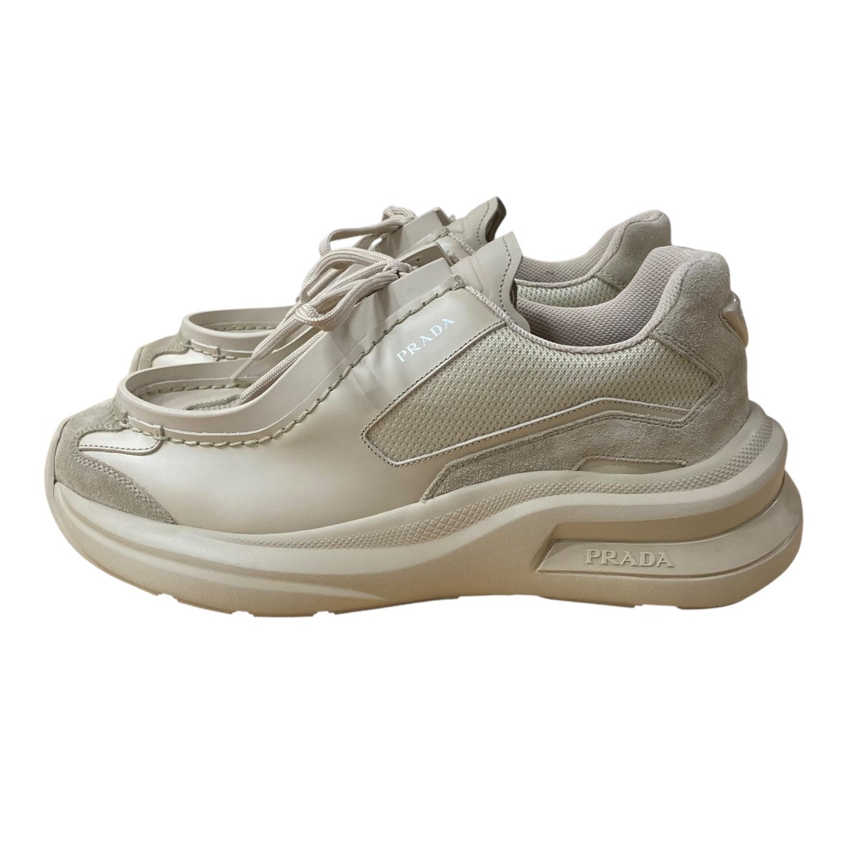 PRADA(プラダ) 23AWローカットスニーカー2EG424 2EG424 ベージュ