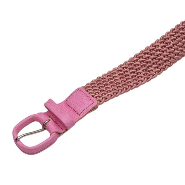 ST-POUR HOMME(エスティ プール オム) ゴムレザーメッシュベルト