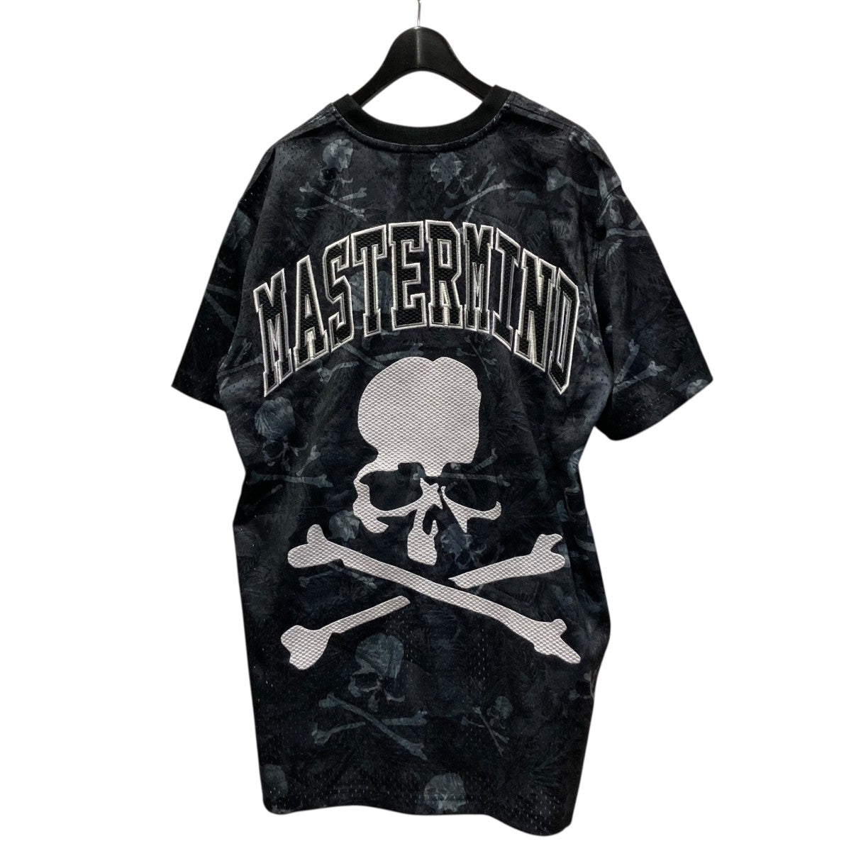 MASTERMIND WORLD×MITCHELL ＆ NESS プリントメッシュTシャツMN-A25