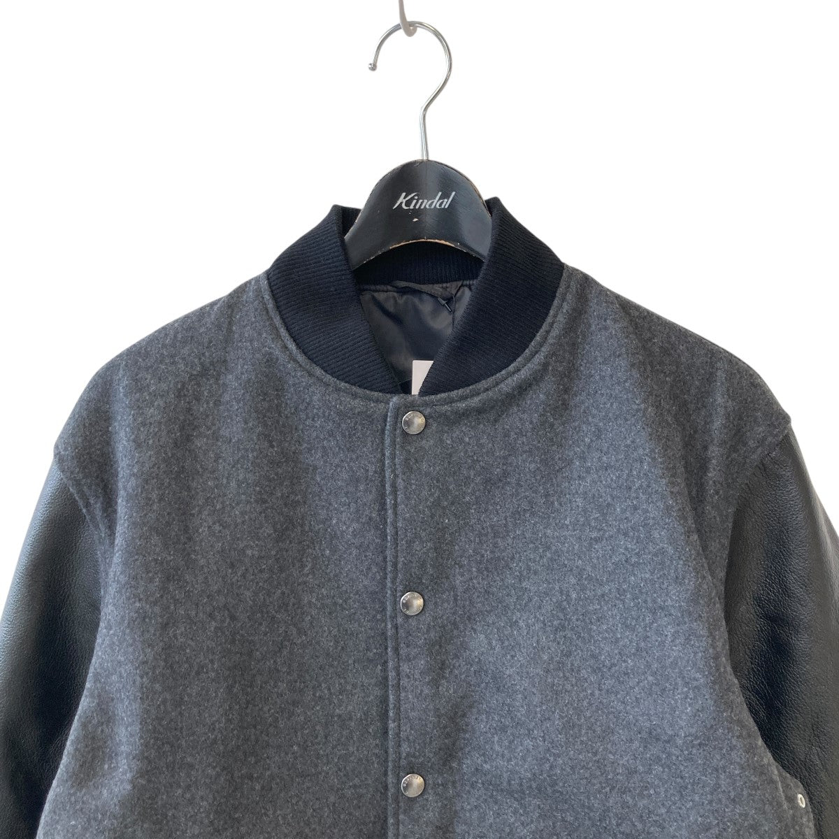 SOPHNET．(ソフネット) LEATHER SLEEVE VARSITY JACKETスタジャンSOPH