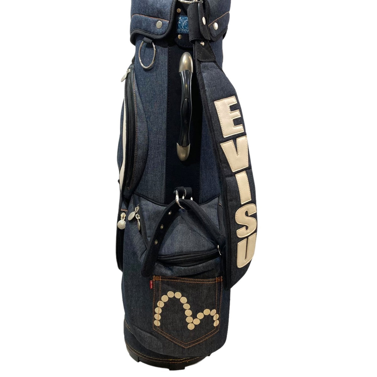 エヴィス デニム キャディバッグ スタンド機能 グローブ等おまけ付