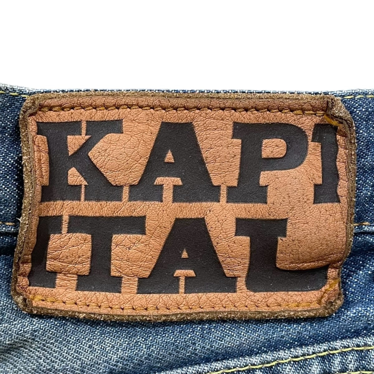 KAPITAL(キャピタル) ダメージ加工フレアデニムパンツ 14oz Denim 5P