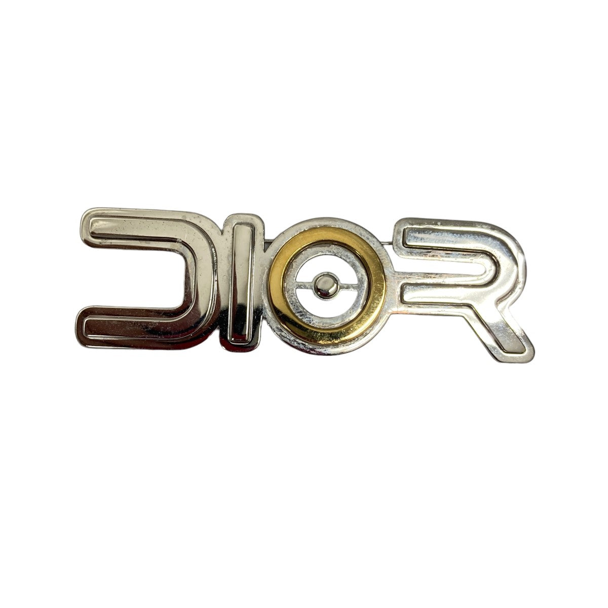 Christian Dior×空山基 ロゴブローチ シルバーxゴールド サイズ ONE