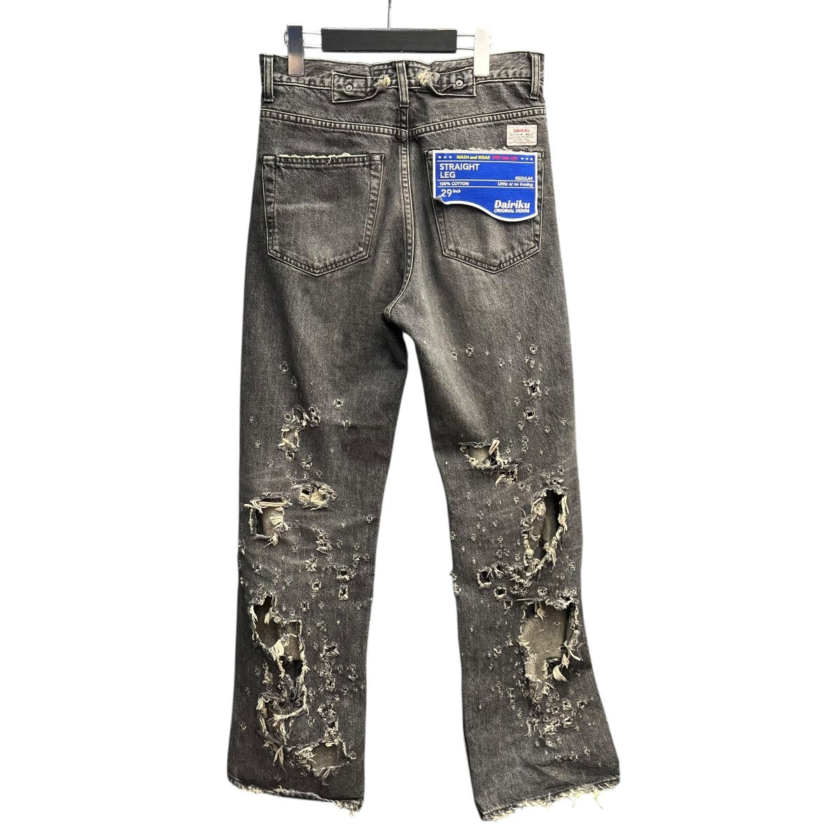 DAIRIKU(ダイリク) 25SSDamage Straight Denim Pantsデニムパンツ25SS