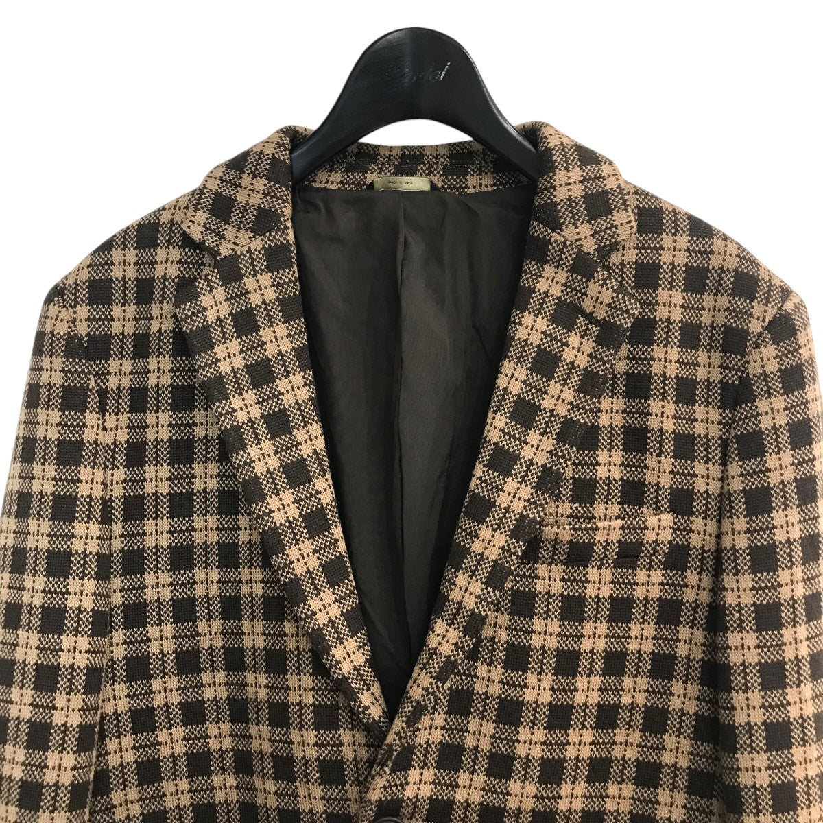 FENDI(フェンディ) チェック柄セットアップ ベージュ×ブラウン サイズ