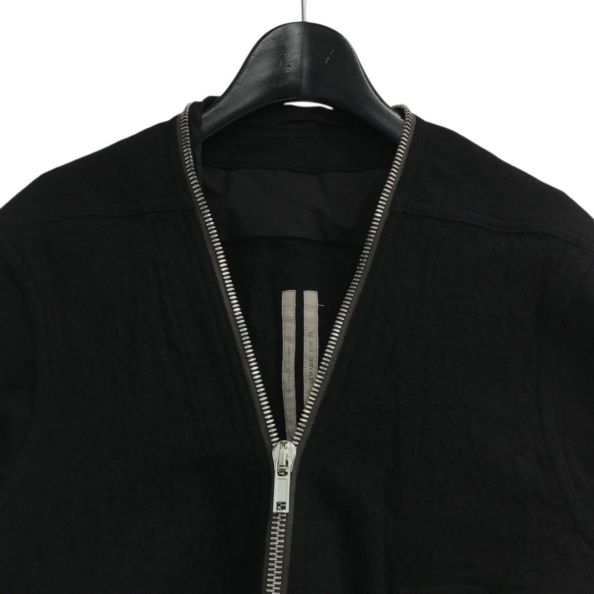 RICK OWENS(リックオウエンス) 「ZIP LARRY SHIRT」ウールジップラリー