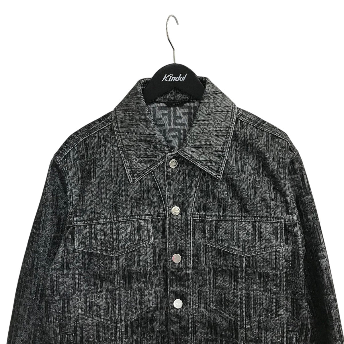 FENDI(フェンディ) モノグラムデニムジャケットFW0428 FW0428 ブラック