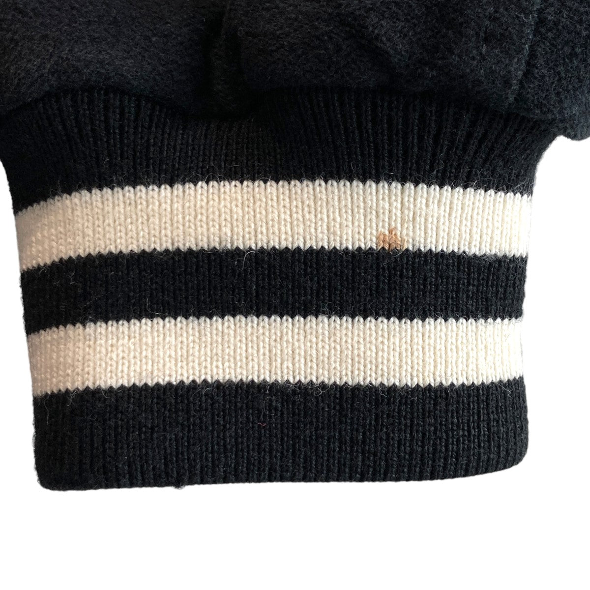 DESCENDANT(ディセンダント) スタジャン ブラック、アイボリー サイズ