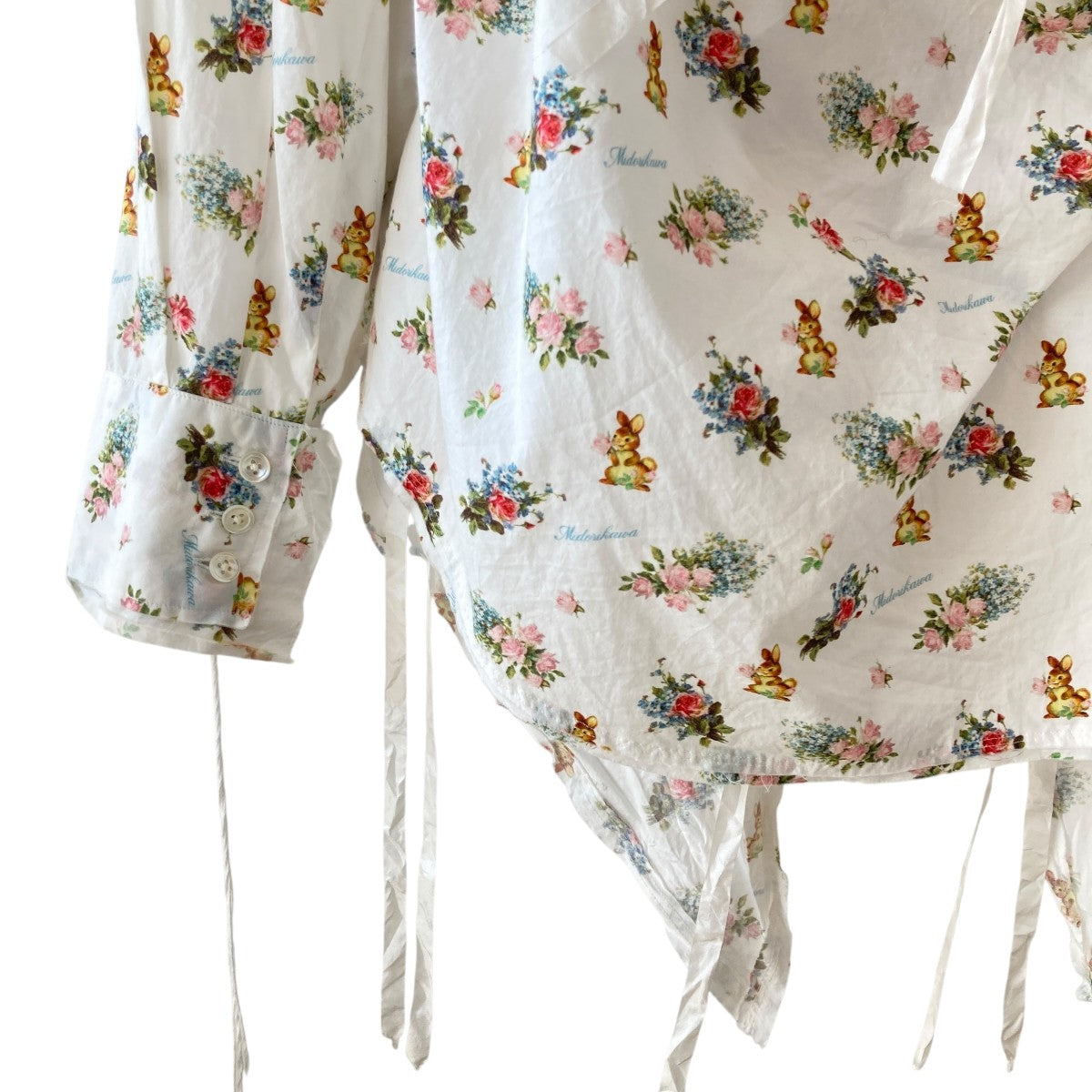 Midorikawa(ミドリカワ) BACK OPEN SHIRT総柄シャツmid21ss-for lloomm