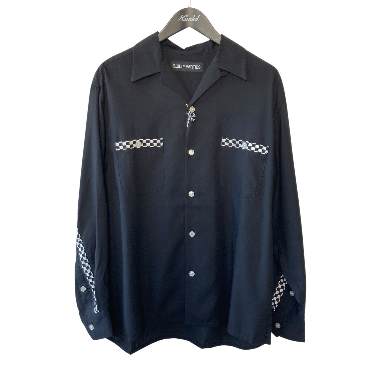 WACKO MARIA(ワコマリア) SWITCHING SHIRT長袖オープンカラーシャツ