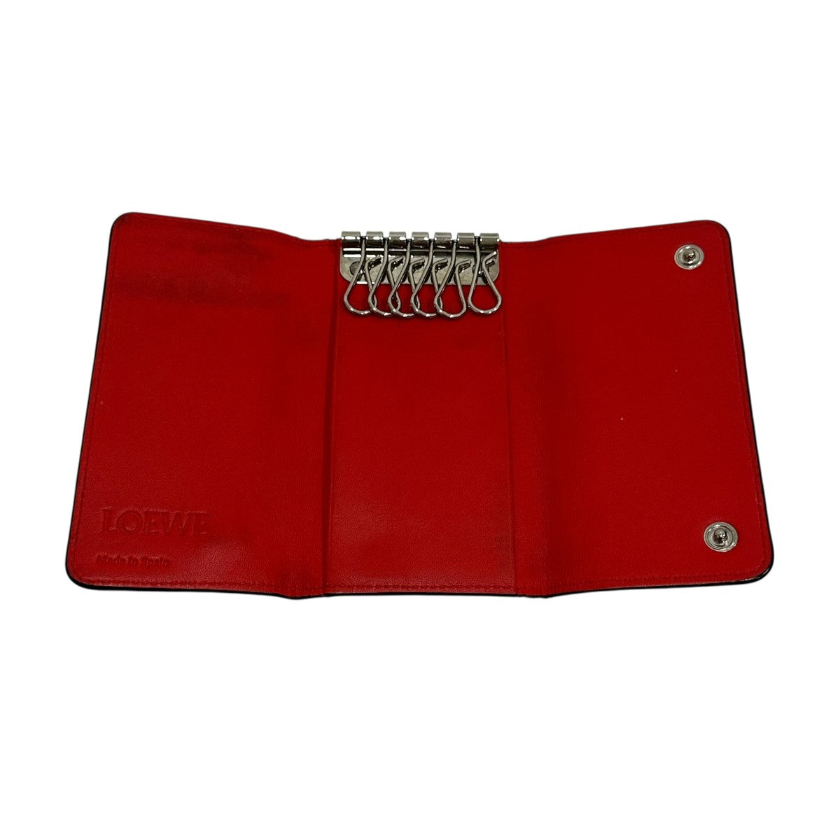 LOEWE(ロエベ) リピートアナグラムキーケース レッド｜【公式