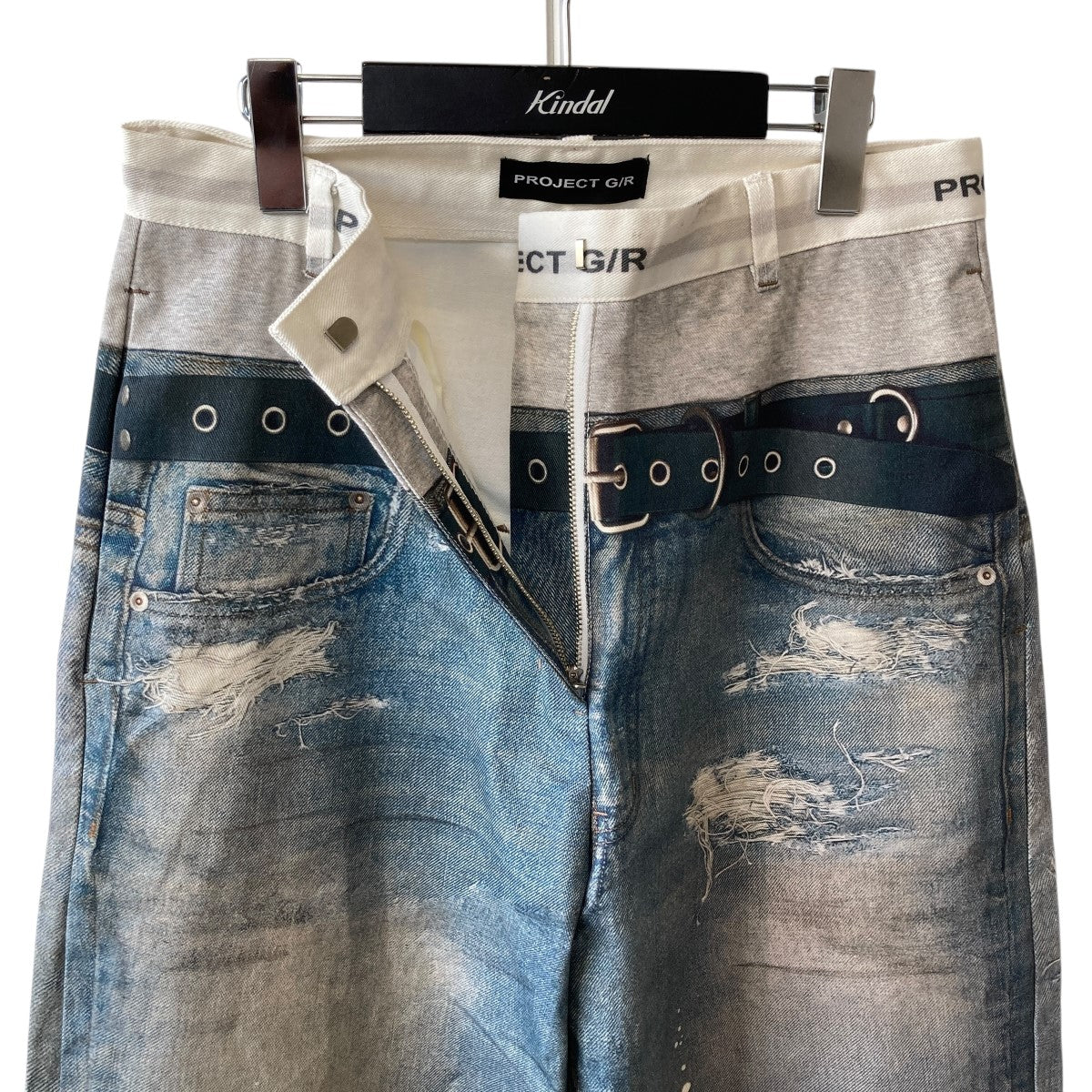 PROJECT G／R(プロジェクト ジーアール) TROMPE L'?IL DENIM PRINTED