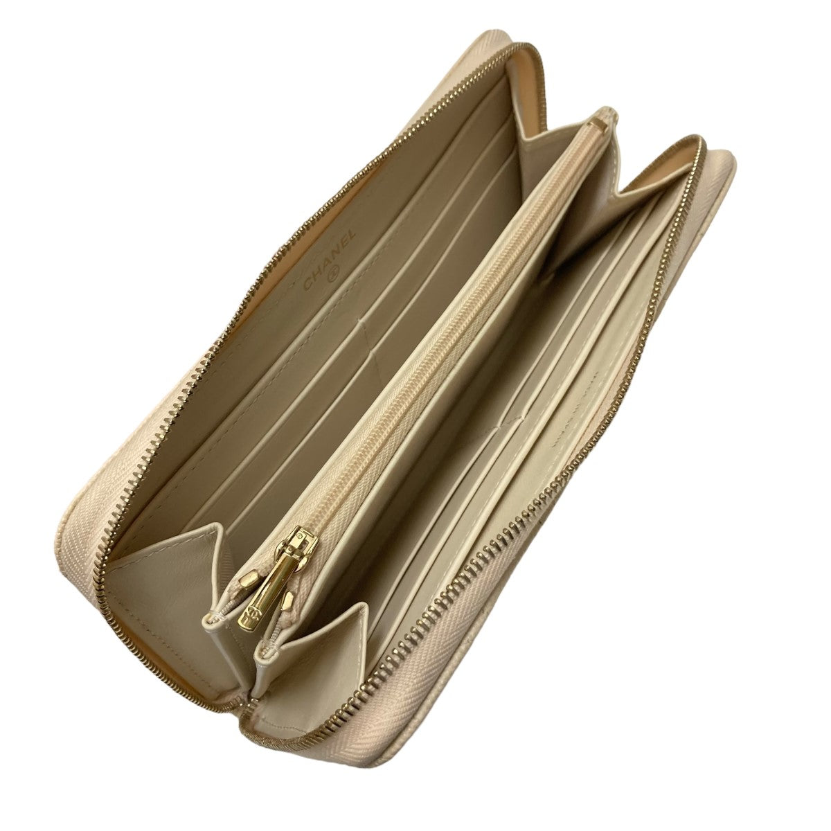 CHANEL(シャネル) マトラッセキャビアスキン長財布 291***** オフ