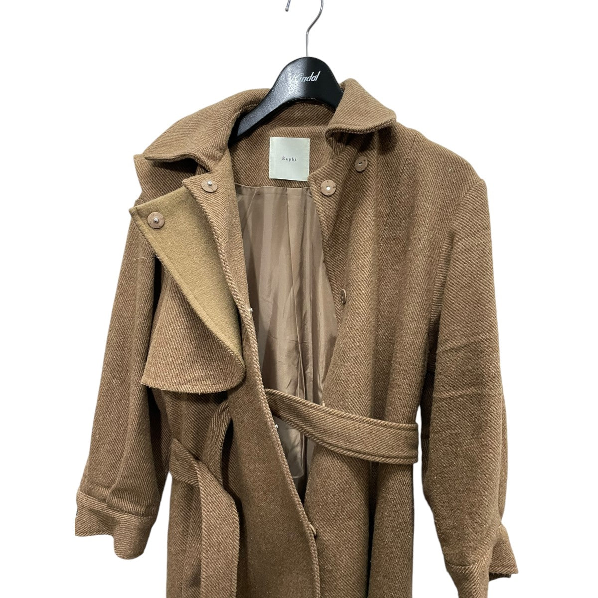 Eaphi(エフィ) gunpatch waist mark long coat 90005-1200 90005-1200