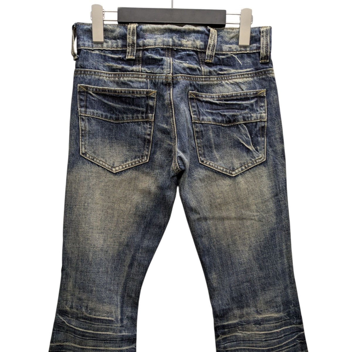 JADED LONDON(ジェイデッドロンドン) Mid Blue Drift Flared Jeans