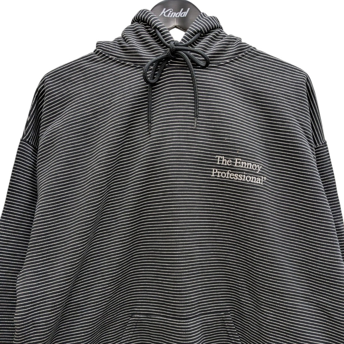 ENNOY(エンノイ) 24AW Border Hoodie Sweat ボーダーロゴフーディ