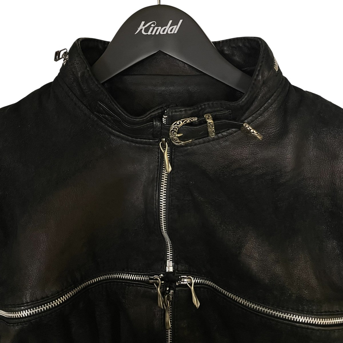 14th Addiction(フォーティーンス アディクション) cross zip leather