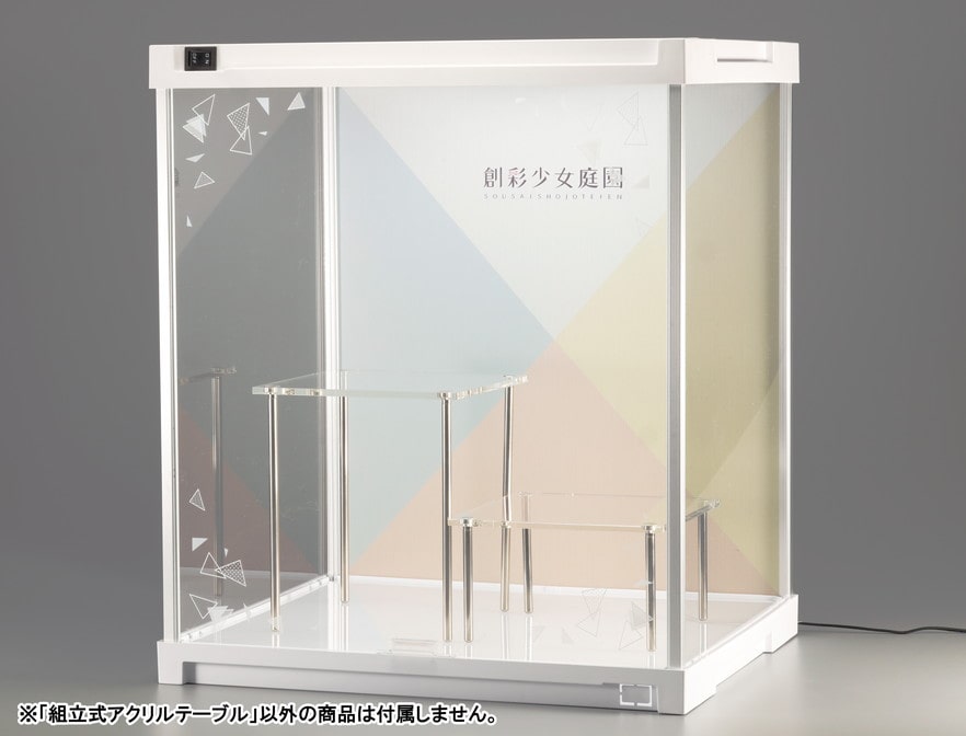 限定品】組立式アクリルテーブル【正方形／高さ16cm】