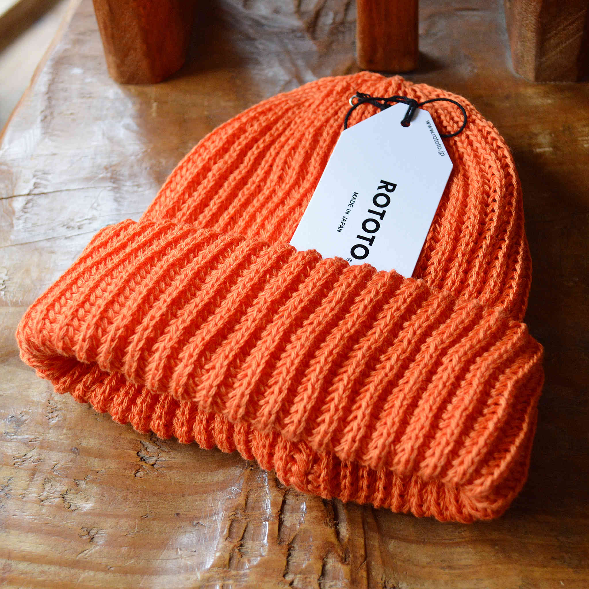 ROTOTO ロトト / CHUNKY COTTON SHORT BEANIE チャンキーコットン