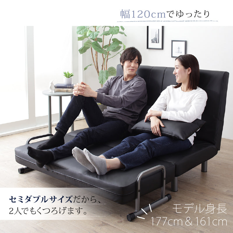 新・3WAY ハイバック ソファベッド モダンデザイン ROLLY型2