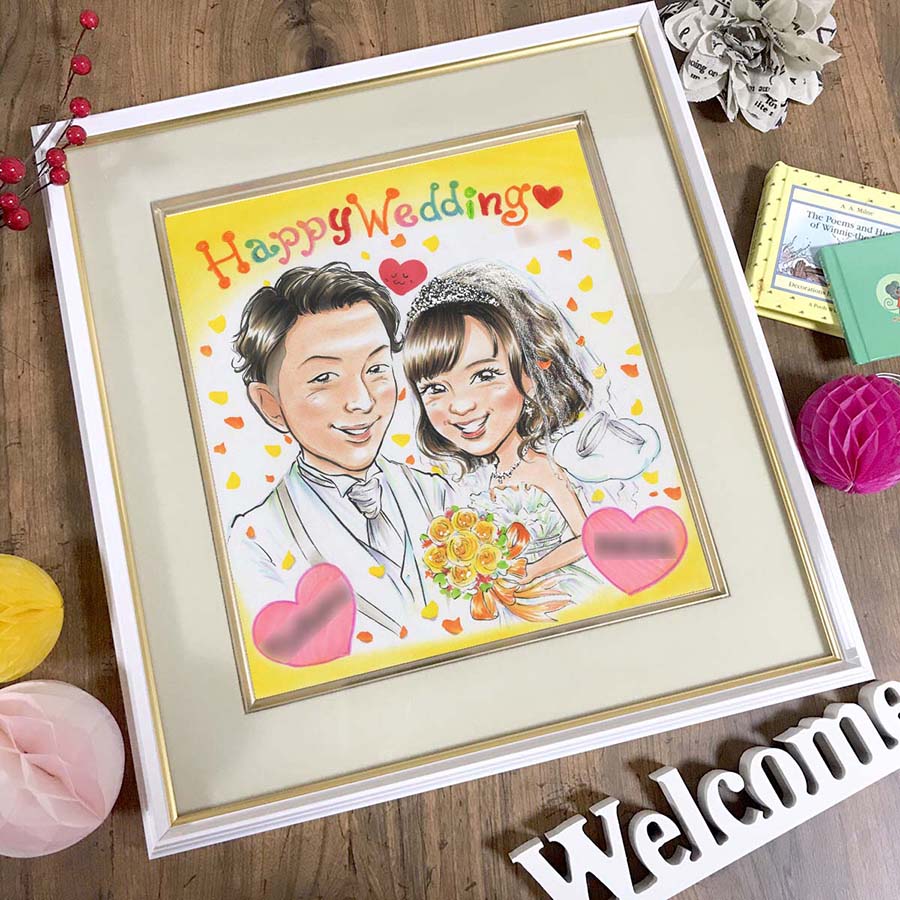 楽天市場】ウェルカムボード 似顔絵 「マイルドハート」 ウェディング