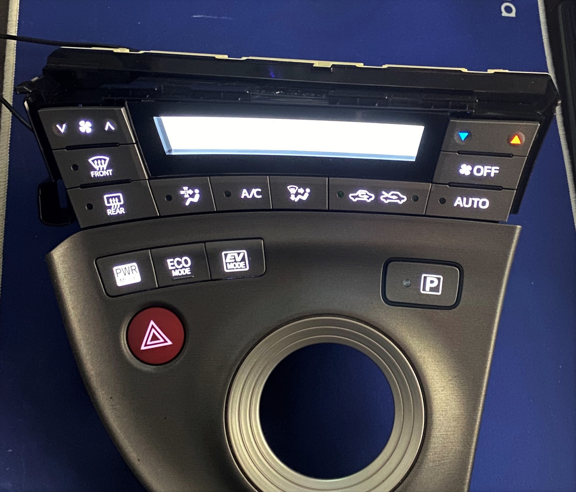 ☆ZVW50 プリウス50 平成28年 前期 エアコンスイッチパネル オーディオ