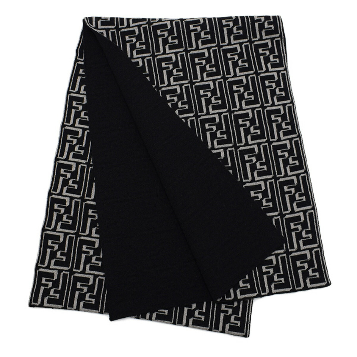 楽天市場】フェンディ ストール マフラー FFロゴ ブラック レディース