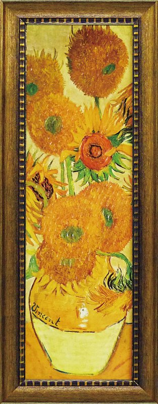 楽天市場】絵画 ゴッホ「ひまわり」/インテリア 額入り 額装込 風景画