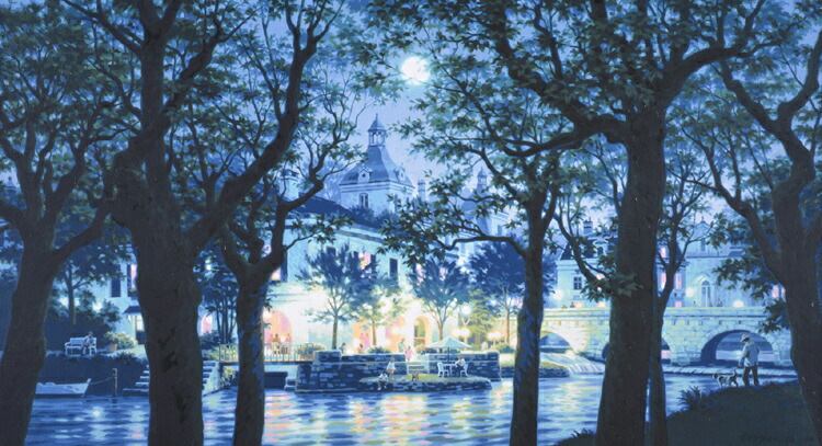 楽天市場】笹倉鉄平 「ローテンブルクの雨」 2004年 シルクスクリーン