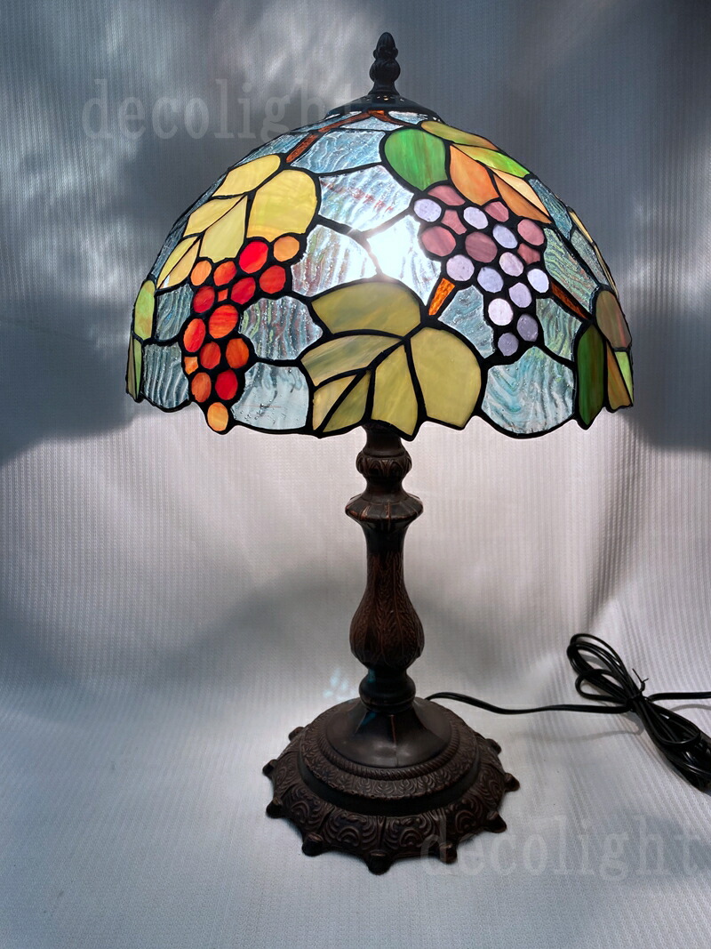 ぶとう柄 ステンドグラス風 スタンドランプ 楽天市場】ステンドグラス