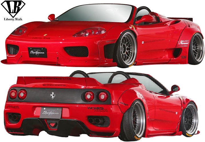 楽天市場】【M's】Ferrari フェラーリ 360 (1999y-2005y) LB-WORKS Ver