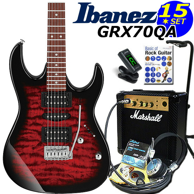 楽天市場】Gio Ibanez アイバニーズ GRX70QA TKS エレキギター 初心者