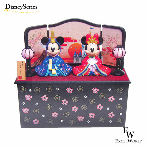 楽天市場】ディズニー(Disney) 雛人形ミッキー＆ミニー陶器製