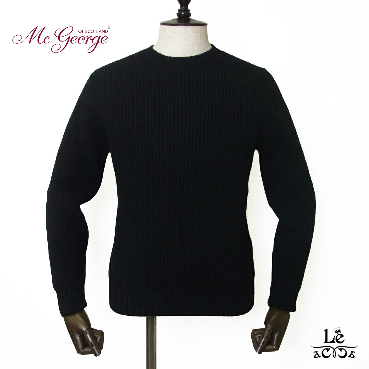 楽天市場】【50％OFF】Mc George マックジョージ 畦編み クルーネック