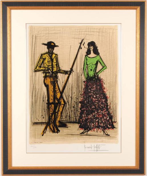 楽天市場】ベルナール・ビュッフェ ゼラニウム 花 絵画 静物画