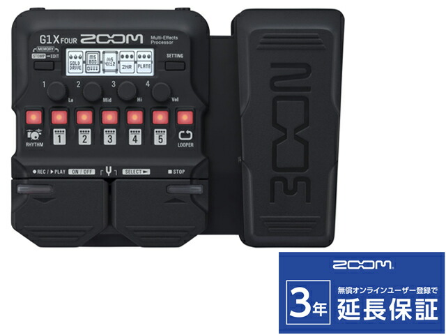 楽天市場】ZOOM G1 FOUR + 純正ACアダプター「AD-16A/D」セット ギター