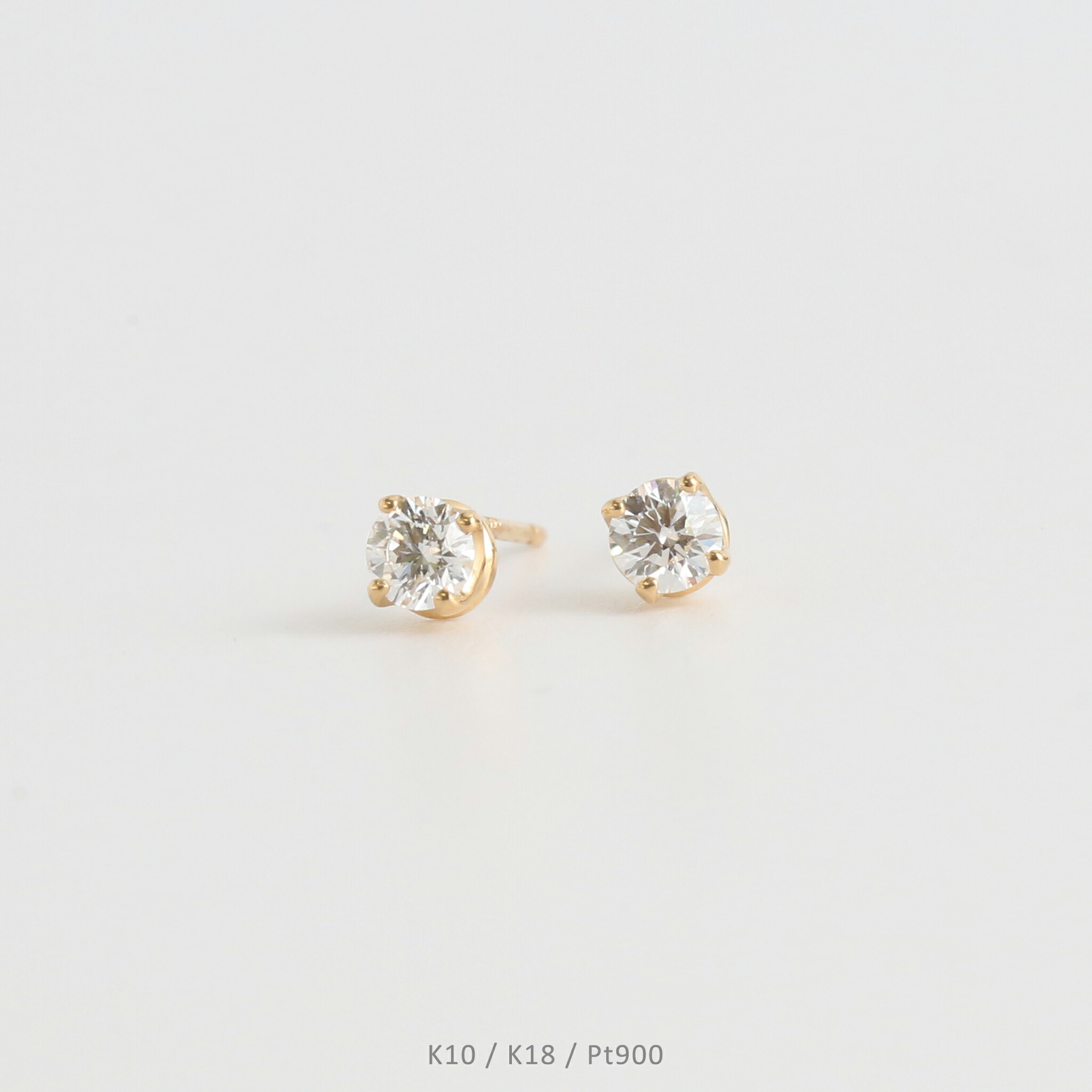 楽天市場】【Petit Stella Pierce】 K10/K18/Pt900 一粒 ダイヤモンド